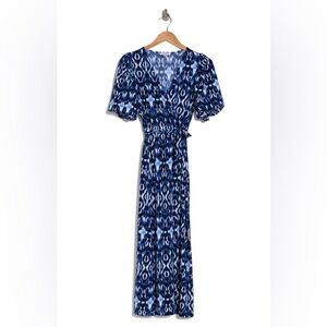 Calvin Klein blue abstract long dress 2 for $20